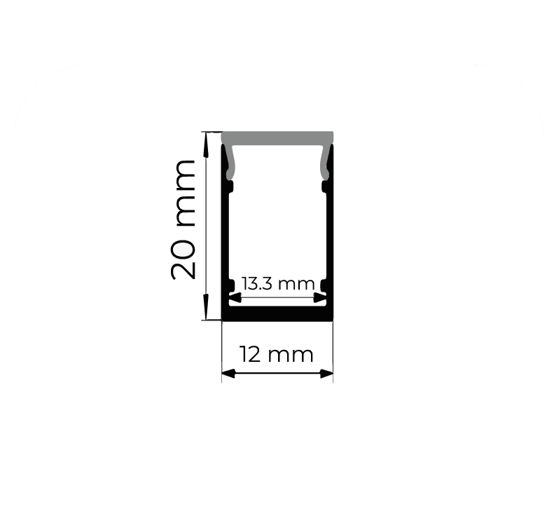 Slim Surface Mounted Profile